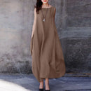 Women's Long Loose Sleeveless Dress