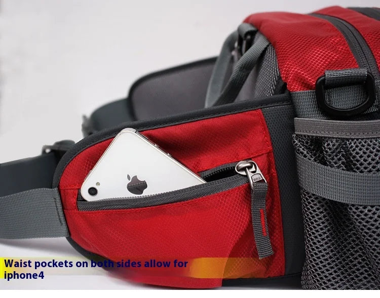 Bike Riding Cycling Running Fishing Hiking Waist Bag Fanny Pack Outdoor Belt Kettle Pouch Gym Sport Fitness Water Bottle Pocket