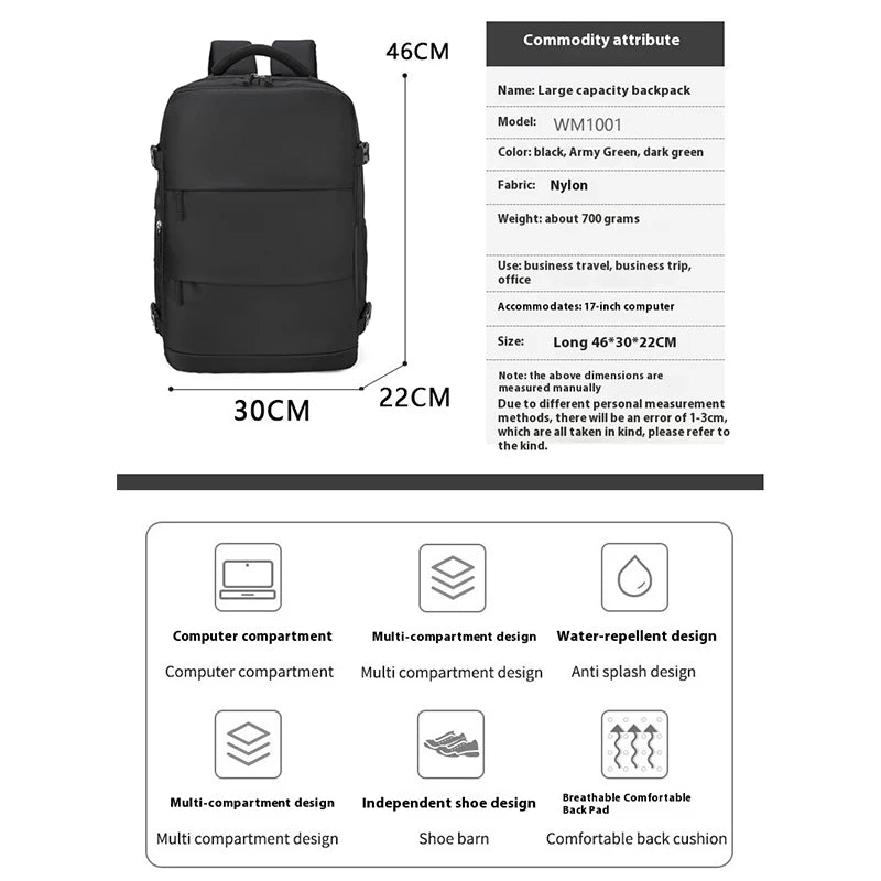40x20x25 Ryanair Travel Backpack