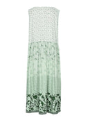 Plus Size Floral Printed Sleeveless Midi Dress
