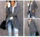 Autumn Long Cardigan Women Jumper Fashion Loose Coat Ladies Knitted Outerwear Ropa Mujer Clothes Woman Sweater Jacket Pull Femme