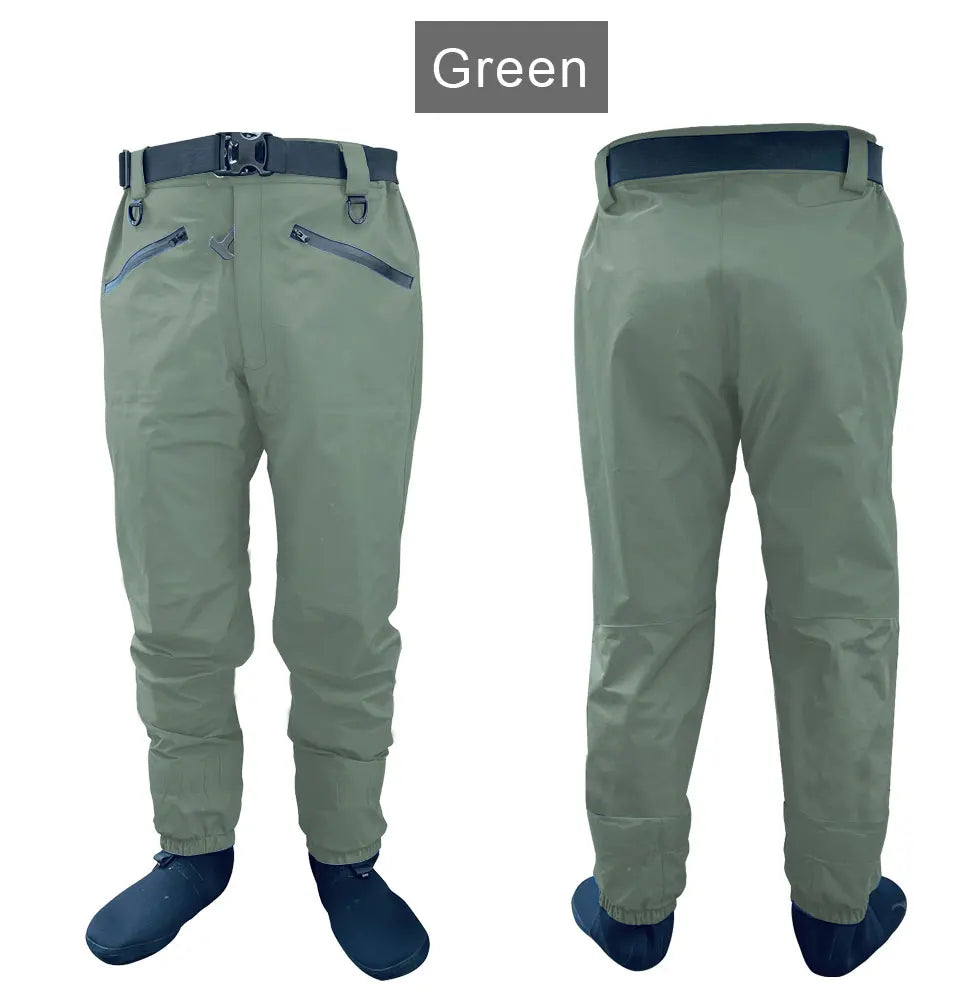 Breathable Stockingfoot Waist Height Wading Pants