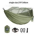Single and Double Size Nylon Fabric Portable Travel Hammock