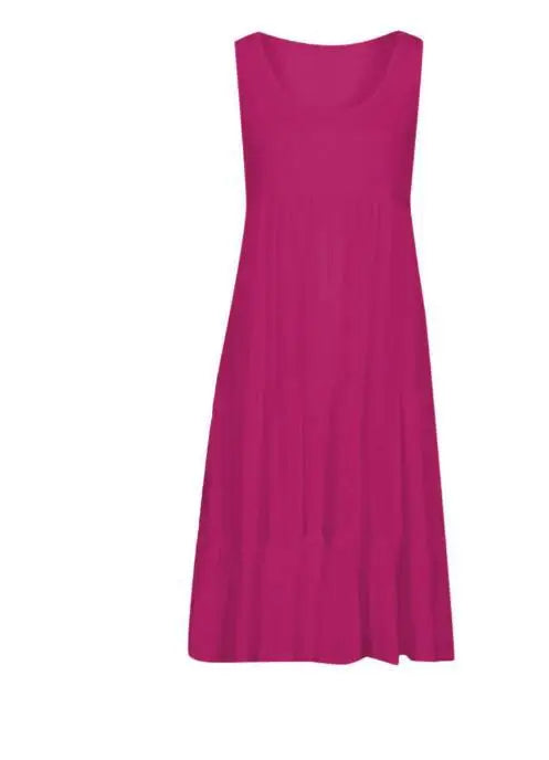 Sleeveless Ruffles Loose Sundresses