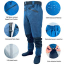 Breathable Stockingfoot Waist Height Wading Pants