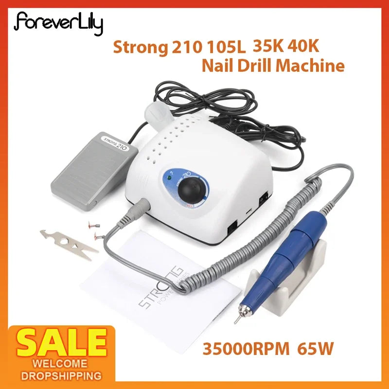 65W Nail Drills Manicure Machine