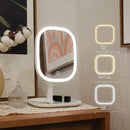 Illuminated makeup mirror