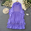 Ruffle Sleeves Loose Dress
