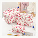 1pcs Quilted Cotton Makeup Bag
