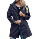 Imcute Women Lightweight Waterproof Rain Jackets Active Outdoor Hooded Windbreaker Raincoat