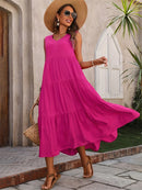 Long Loose Ruffle Dress