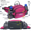 Bike Riding Cycling Running Fishing Hiking Waist Bag Fanny Pack Outdoor Belt Kettle Pouch Gym Sport Fitness Water Bottle Pocket