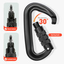 D Shape Safety Carabiner Aluminum Key Hooks