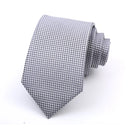Fashion 8CM Mens Necktie Silver Light Grey Color Stripes Floral Plaid Ties For Man Groom Neck Tie For Business Wedding Party