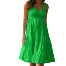 Sleeveless Ruffles Loose Sundresses