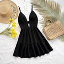 Women Sleeveless Backless Mini Dress