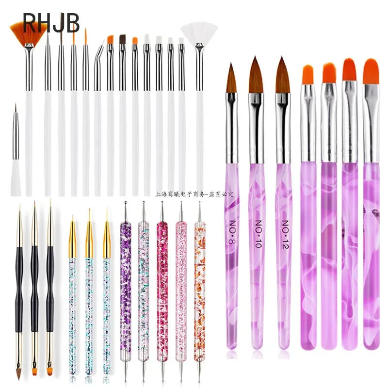 Nail brush Design Tip Pen Builder