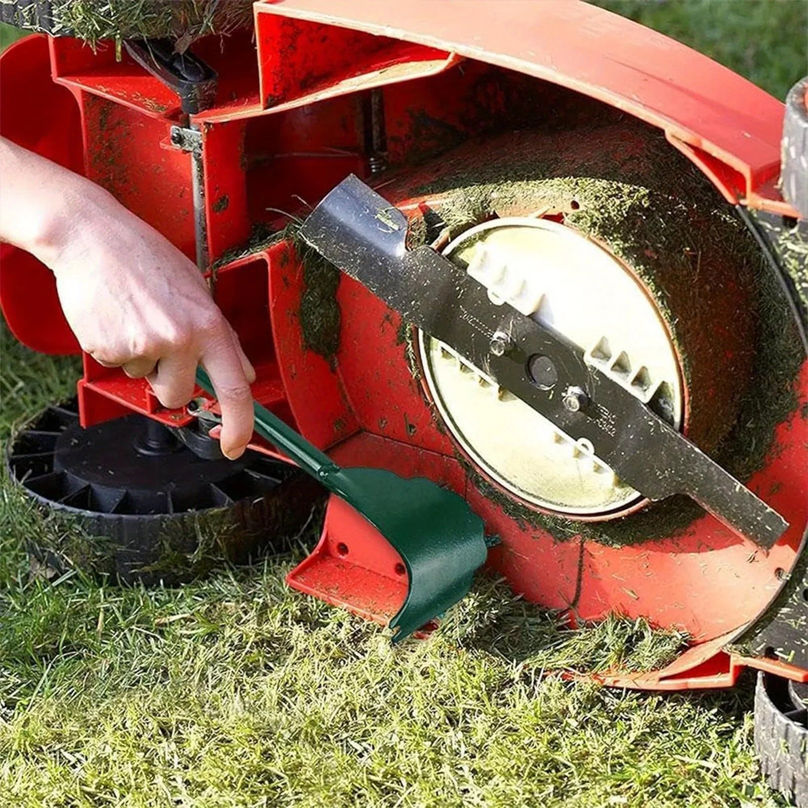 1pc Ergonomic Metal Lawn Mower