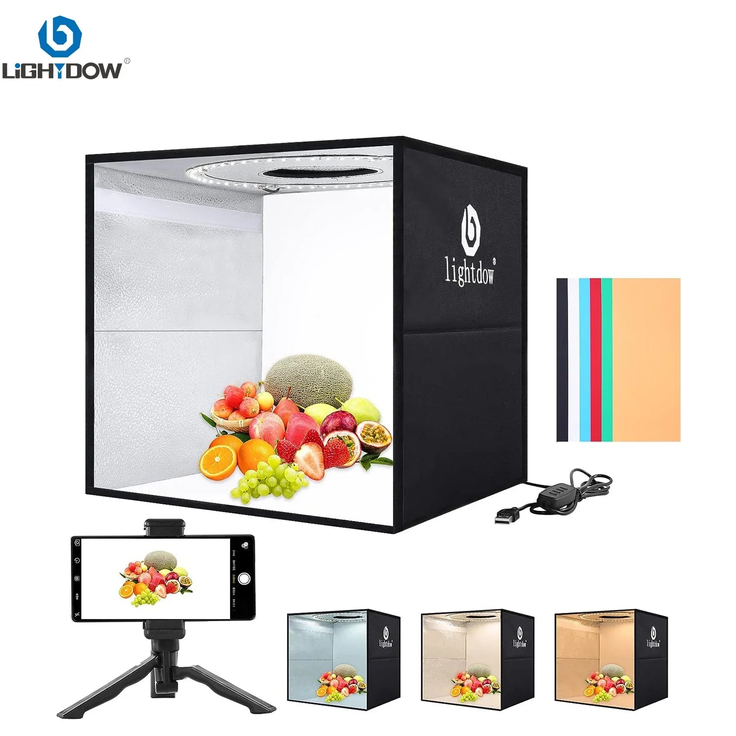 Lightdow Photo Studio Light Box Kit