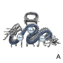 Blue Dragon Hairpin With Pearl Hair Claw