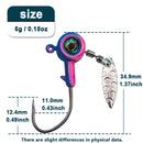 Fishing Jig Head Hooks with Spinner