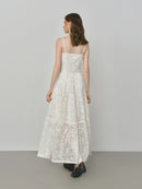French Heavy Embroidery Floral Layered Strap