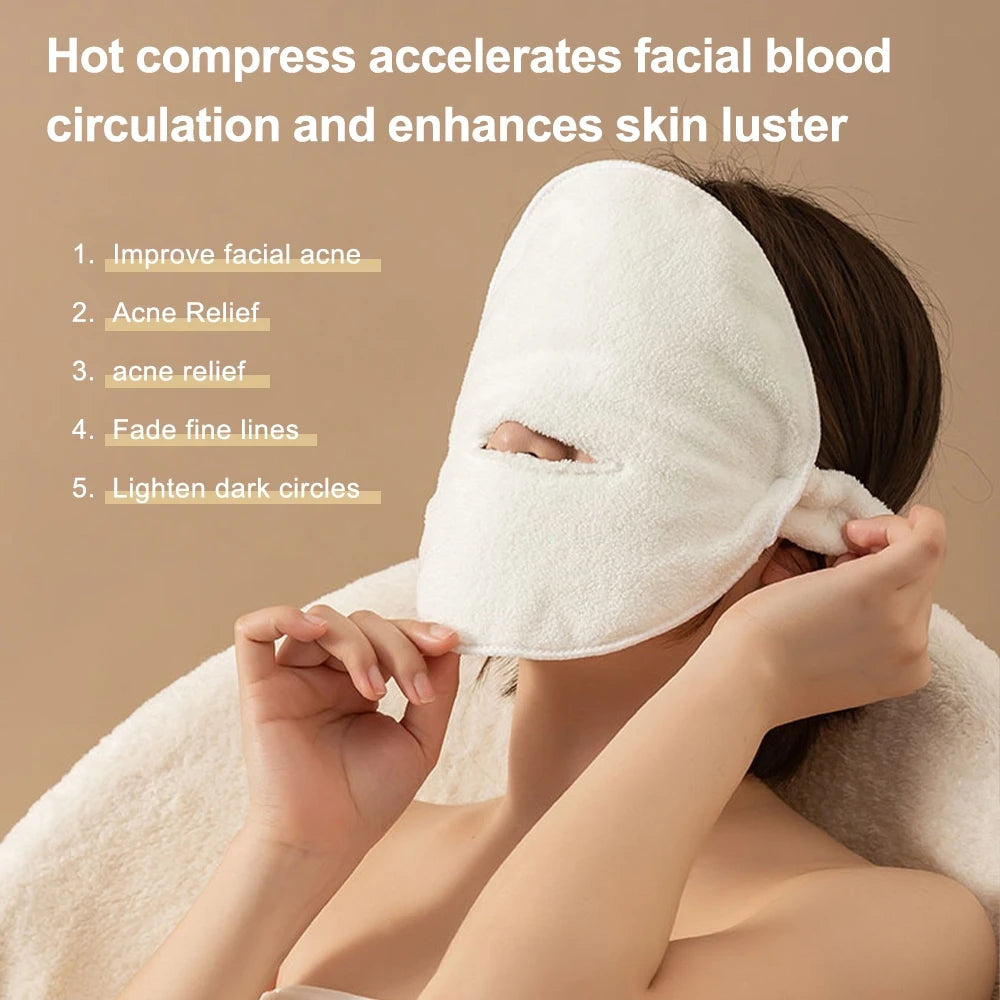 1Pcs Cotton Hot Compress Face Towel