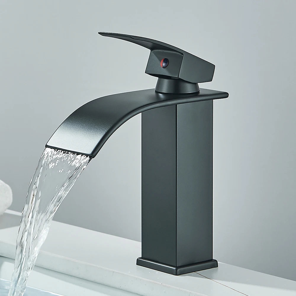 New Waterfall Basin Faucet Single Handle Mixer