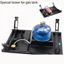 Portable Camping Folding Removable Wood Table Gas Stove