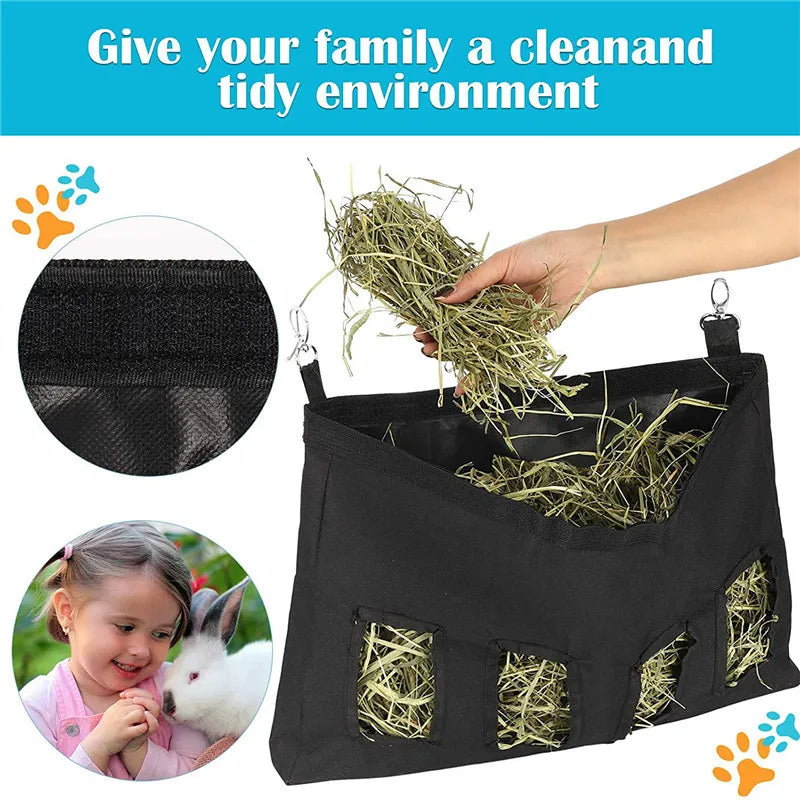 Hay Bag Hanging Pouch Feeder