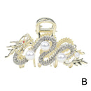 Blue Dragon Hairpin With Pearl Hair Claw