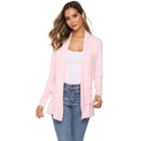 Women's Knitted Cardigan for Spring and Summer Versatile Large Size Cardigan Medium to Long Length Long Sleeve Outcoat