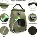 5-gallon solar-heated camping shower bag