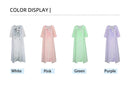 plus Size 5XL Women's Elegant Print Dress V Neck Casual Loose Long Sleeved Fashionable Temperament Autumn Clothing