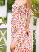 Women's Printed Botanical Floral Dress