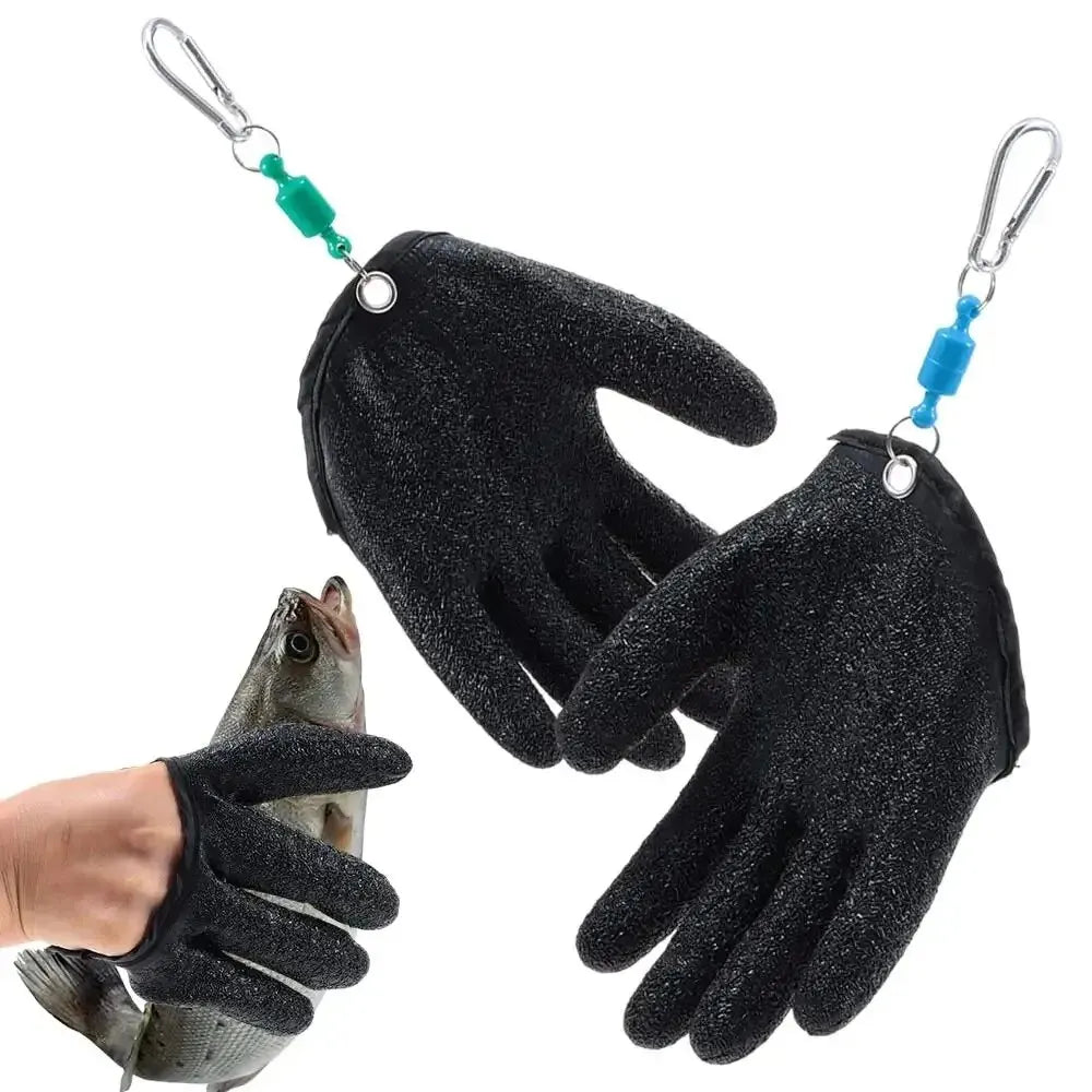 1Pc Left Or Right Professional Catch Fish Latex Hunting Gloves