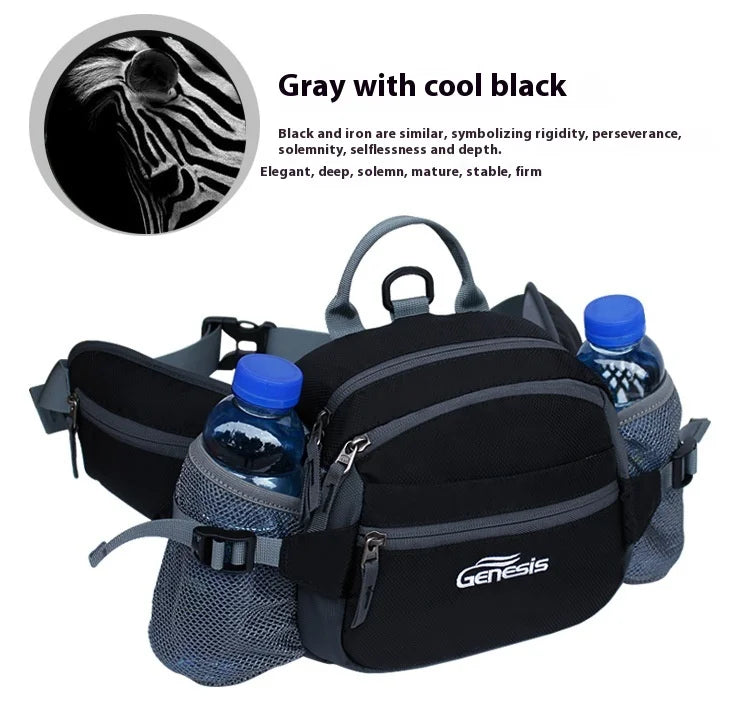Bike Riding Cycling Running Fishing Hiking Waist Bag Fanny Pack Outdoor Belt Kettle Pouch Gym Sport Fitness Water Bottle Pocket
