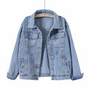 Denim Woman Jacket Winter 2024 Oversize Jean Jacket Long Sleeve Turn-down Collar Female Outerwear Fall Loose Korean Fashion