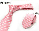 New 7CM Mens Ties Striped Necktie Formal Classic Business Neck Ties Jacquard Woven Necktie For Men Groom Wedding Party Neckwear