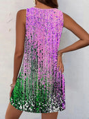 Women Summer Sleeveless Bohemian Dress Exclusive Print Vacation Dress  Birthday Dress for Women Beach Dress Dress for Women