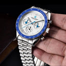 Men's Blue Aerospace Moon Quartz Watch