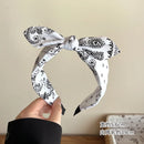 Cotton Cashew Flowers Printing Butterfly Hair Clips