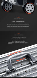 100% Aluminum-magnesium alloy Travel Suitcase