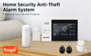 TUYA GSM Alarm System Security Protection Smart Home Alarm 4G WIFI Smart Life Control Door Sensor Burglar IP Camera Work Alexa