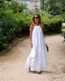 Women's Sleeveless Loose-fitting Spring Cotton Linen Dress