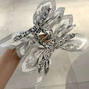 Cotton Cashew Flowers Printing Butterfly Hair Clips