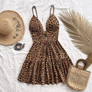 Women Sleeveless Backless Mini Dress