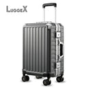 20 inch Aluminum Hard Shell Zipperless Carry-On