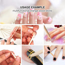 100/50Pcs Orange Wood Nail Sticks