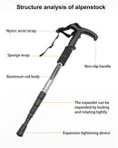 Outdoor Folding Portable Walking Hiking Telescopic Stick